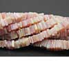 Natural Untreated Pink Opal Smooth Square Heishi Cube Beads Strand Length is 4 Inches & Sizes from 5mm approx.